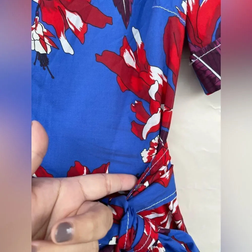 P.A.R.O.S.H. floral-print maxi shirt dress size large - Picture 5 of 13